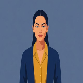 Illustrated portrait of Gabriela Molina